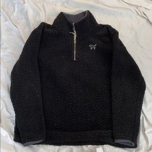 black quarter zip